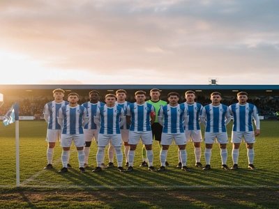 Nailsea & Tickenham FC team lineup before a league match
